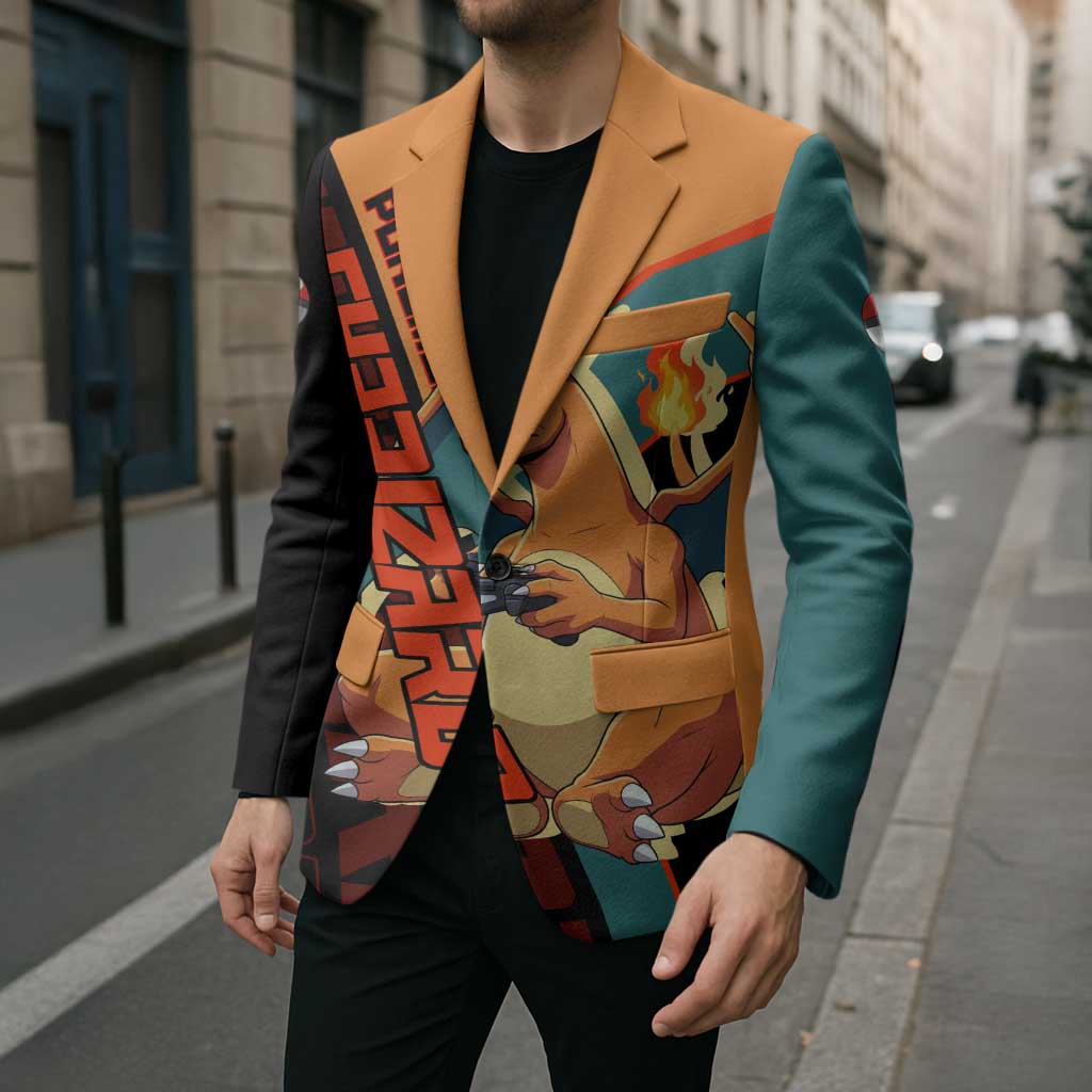 Charizard Poké Blazer Retro Anime Gaming Style