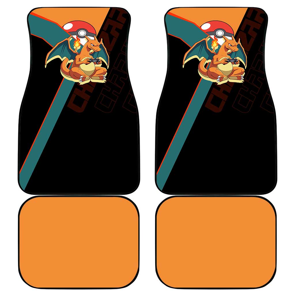 Charizard Poké Car Mats Retro Anime Gaming Style