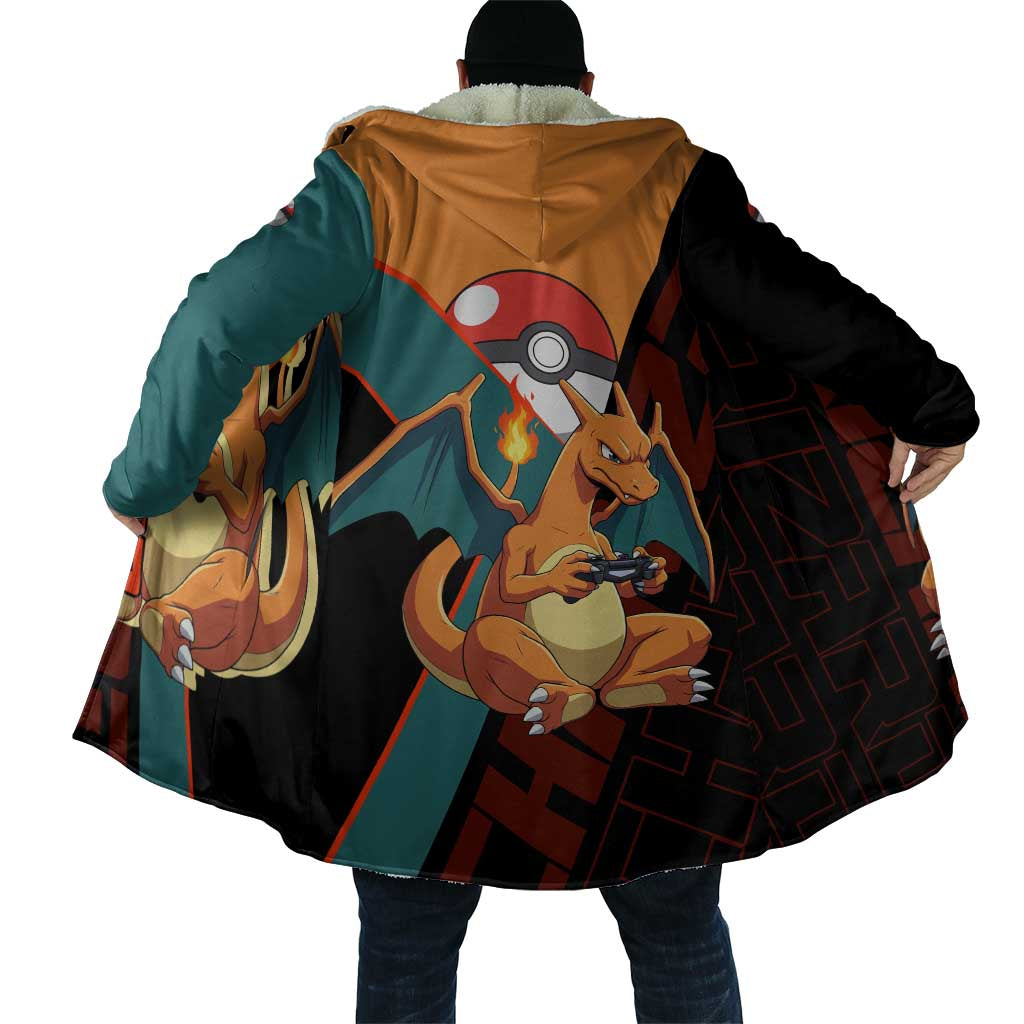 Charizard Poké Cloak Retro Anime Gaming Style