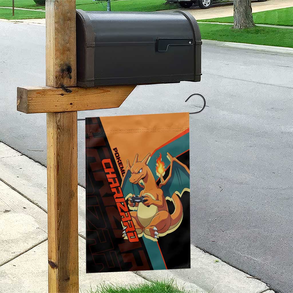 Charizard Poké Garden Flag Retro Anime Gaming Style