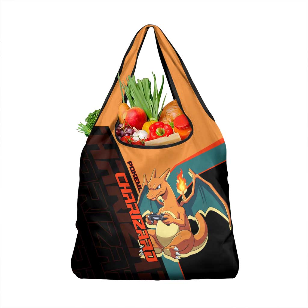 Charizard Poké Grocery Bag Retro Anime Gaming Style