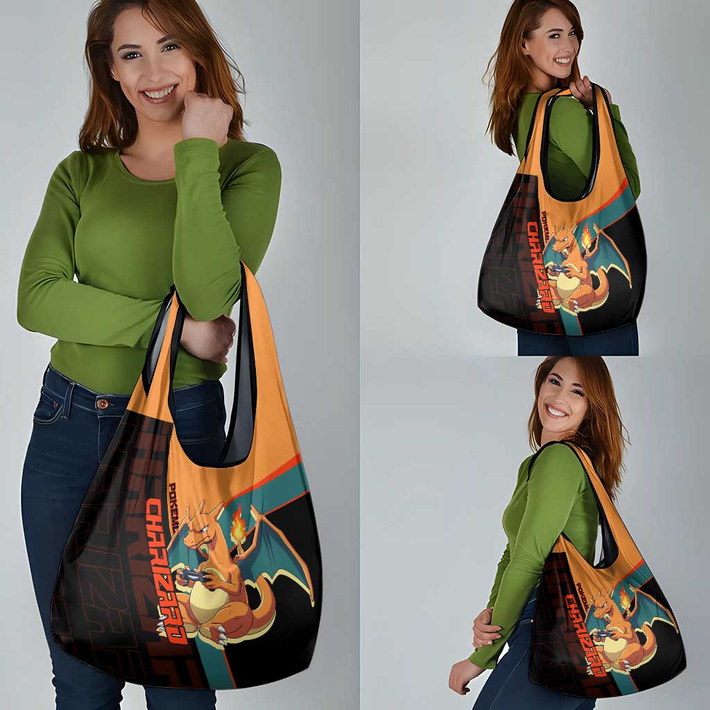 Charizard Poké Grocery Bag Retro Anime Gaming Style