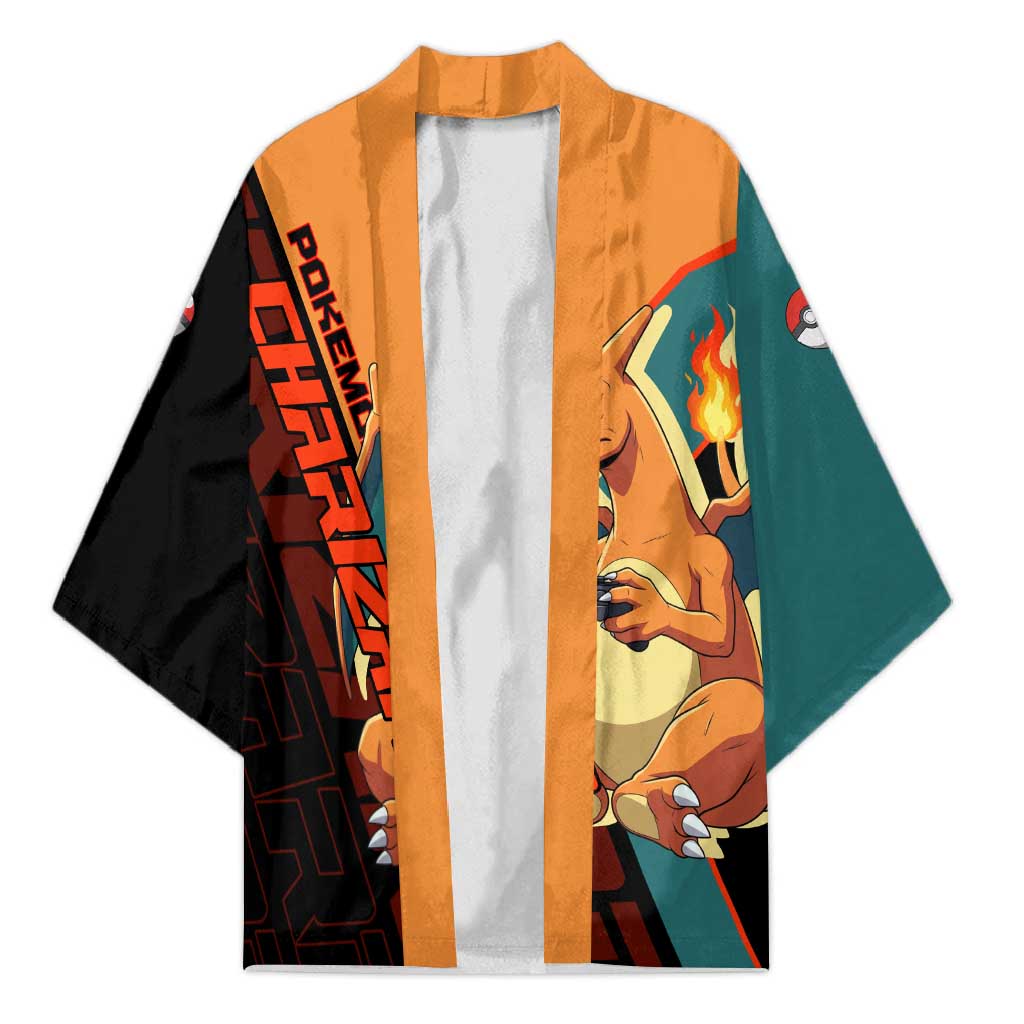 Charizard Poké Kimono Retro Anime Gaming Style