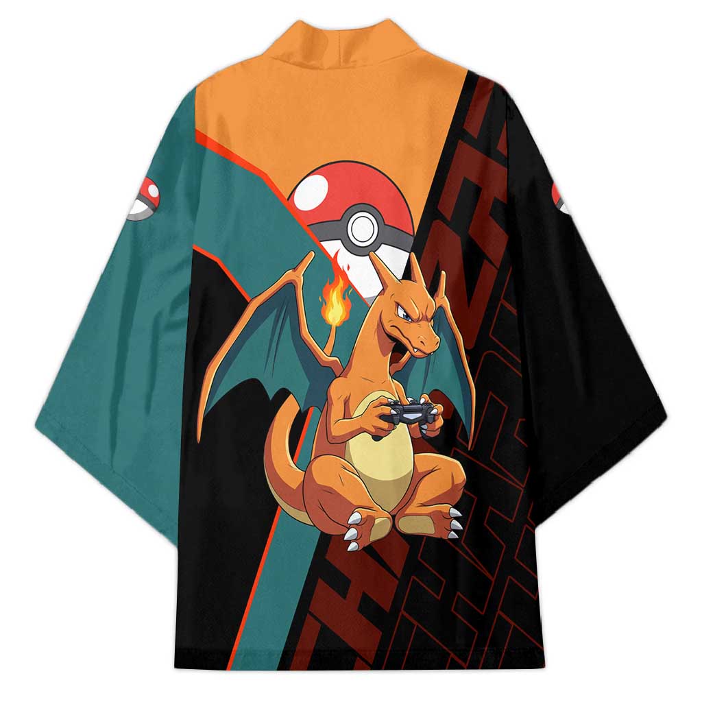 Charizard Poké Kimono Retro Anime Gaming Style