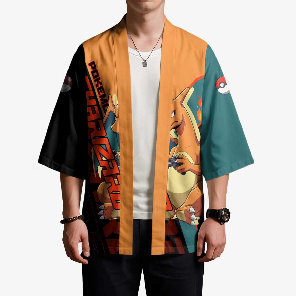 Charizard Poké Kimono Retro Anime Gaming Style