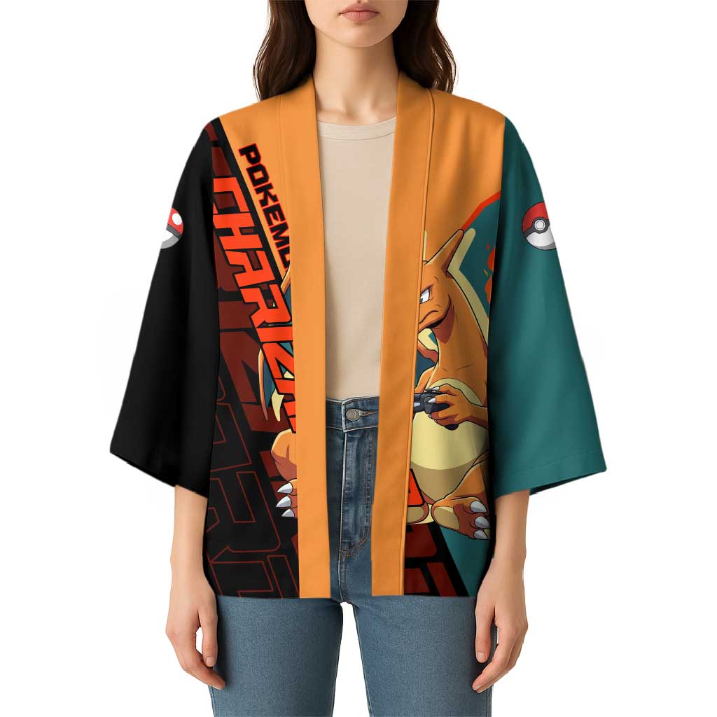 Charizard Poké Kimono Retro Anime Gaming Style