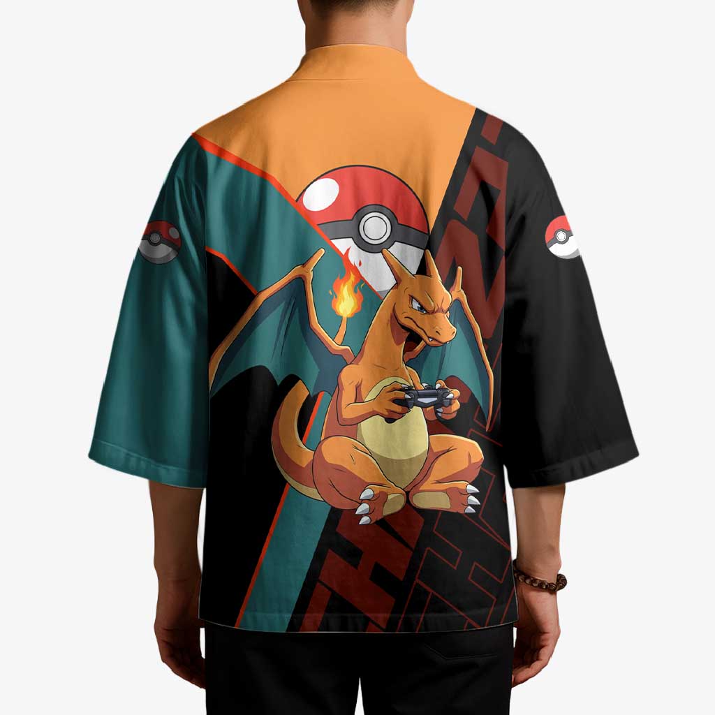 Charizard Poké Kimono Retro Anime Gaming Style