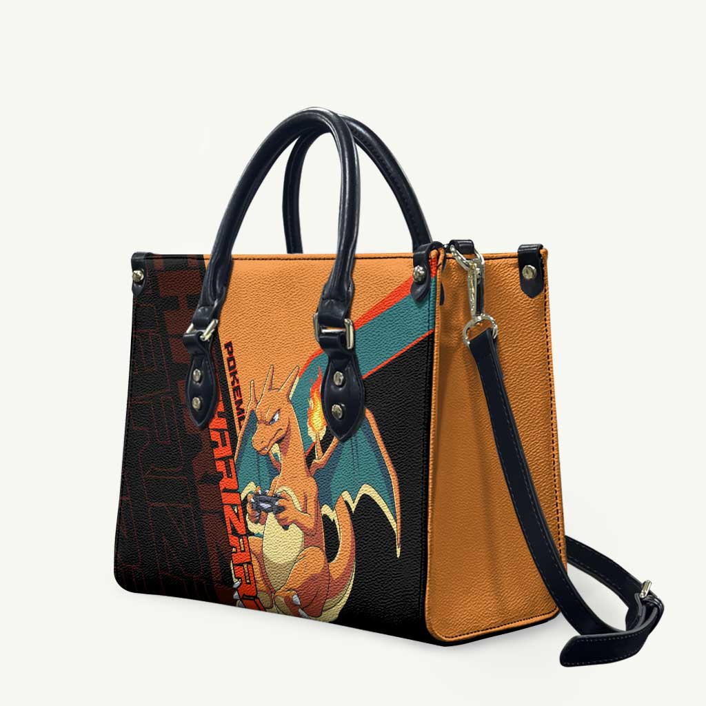 Charizard Poké Leather Bag Retro Anime Gaming Style
