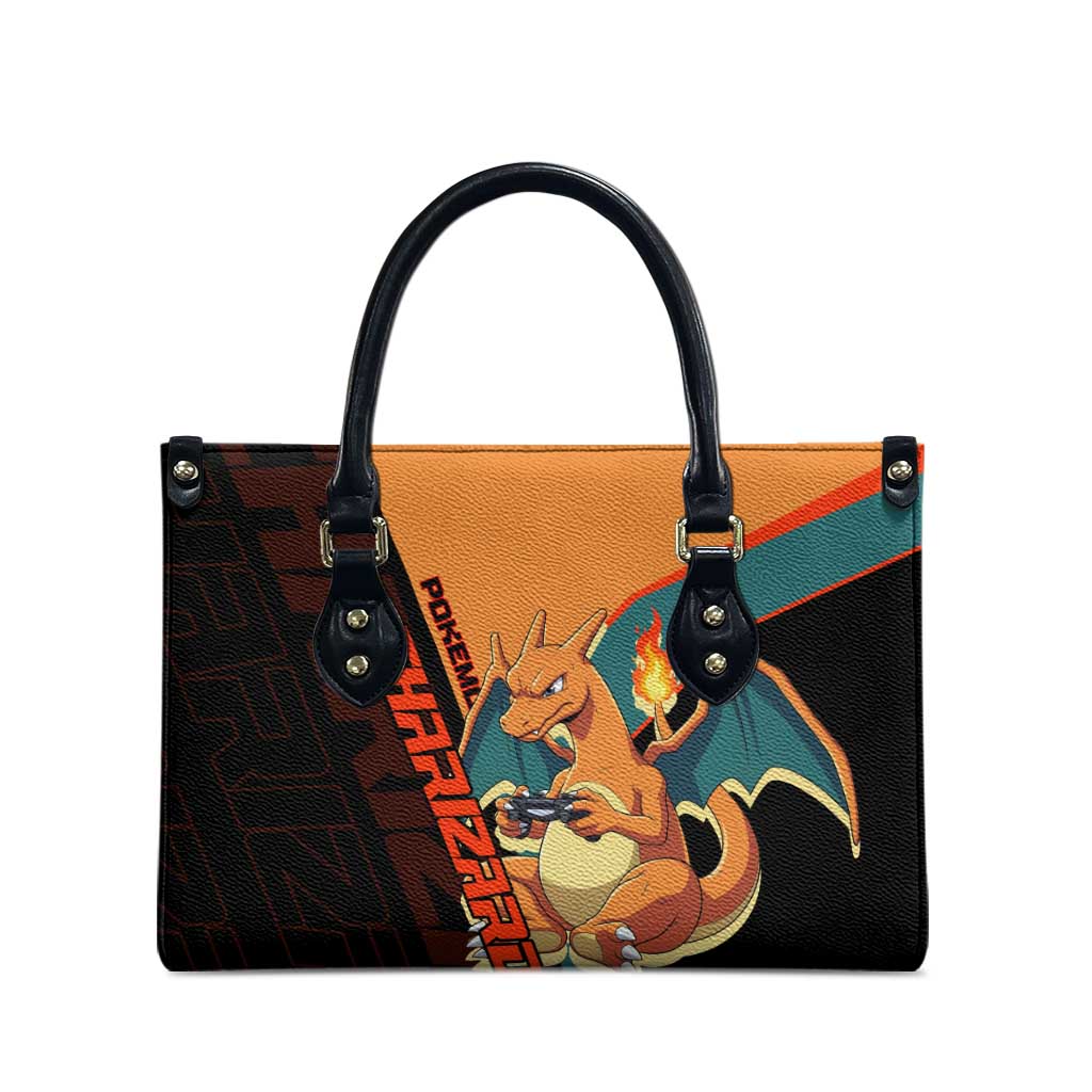 Charizard Poké Leather Bag Retro Anime Gaming Style