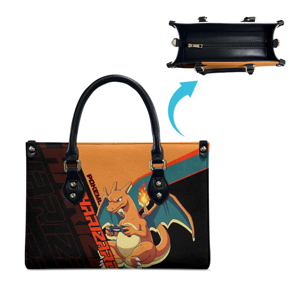 Charizard Poké Leather Bag Retro Anime Gaming Style