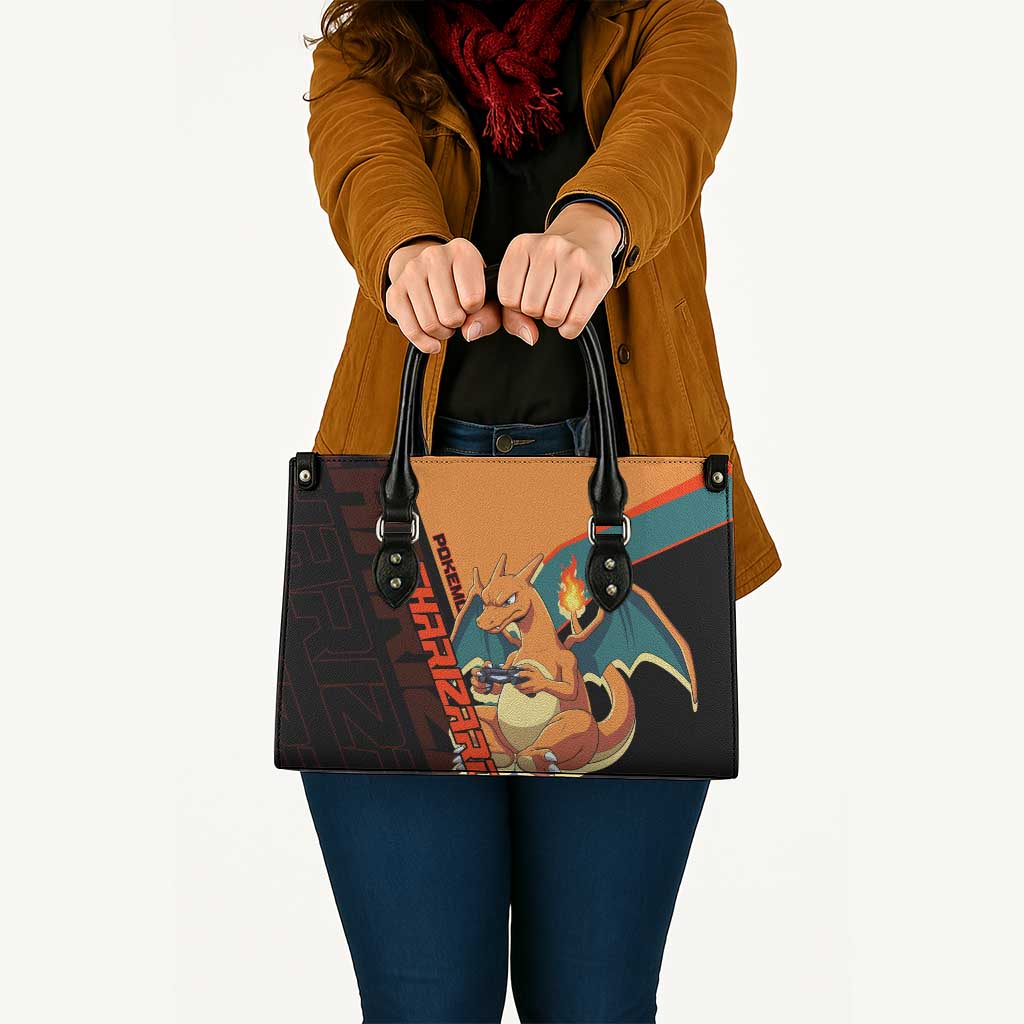 Charizard Poké Leather Bag Retro Anime Gaming Style