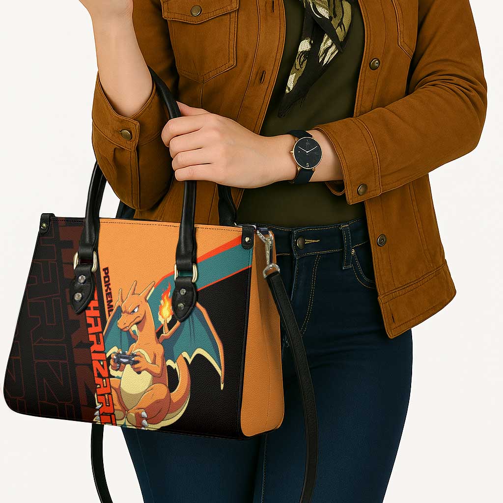 Charizard Poké Leather Bag Retro Anime Gaming Style