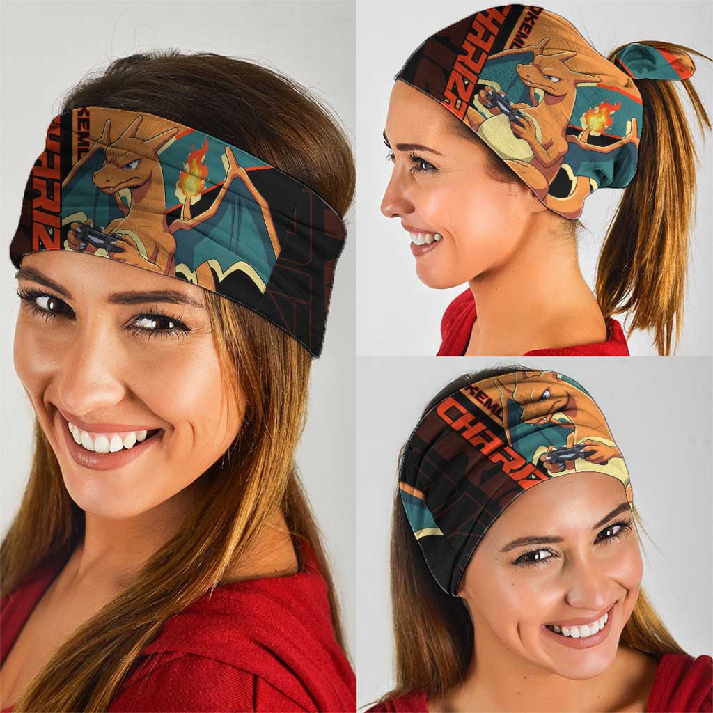 Charizard Poké Neck Gaiter Retro Anime Gaming Style