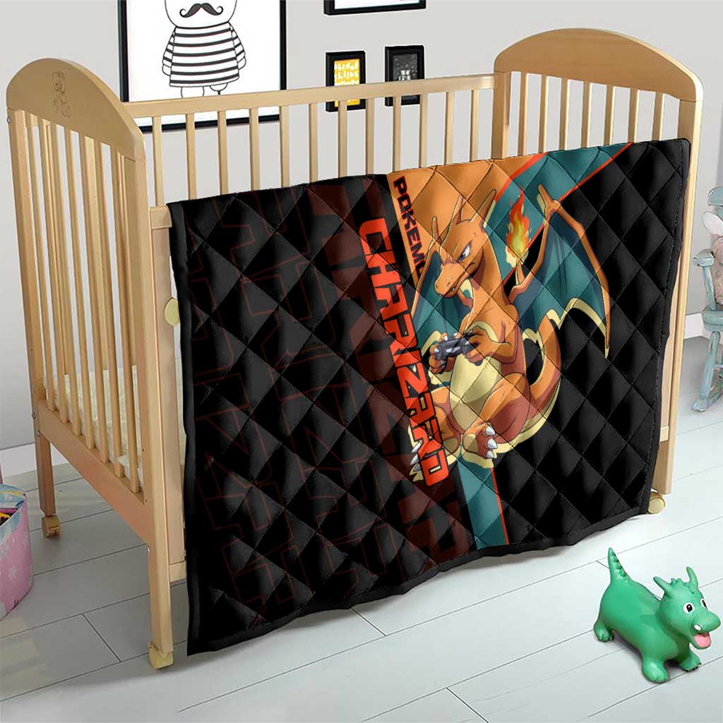 Charizard Poké Quilt Retro Anime Gaming Style