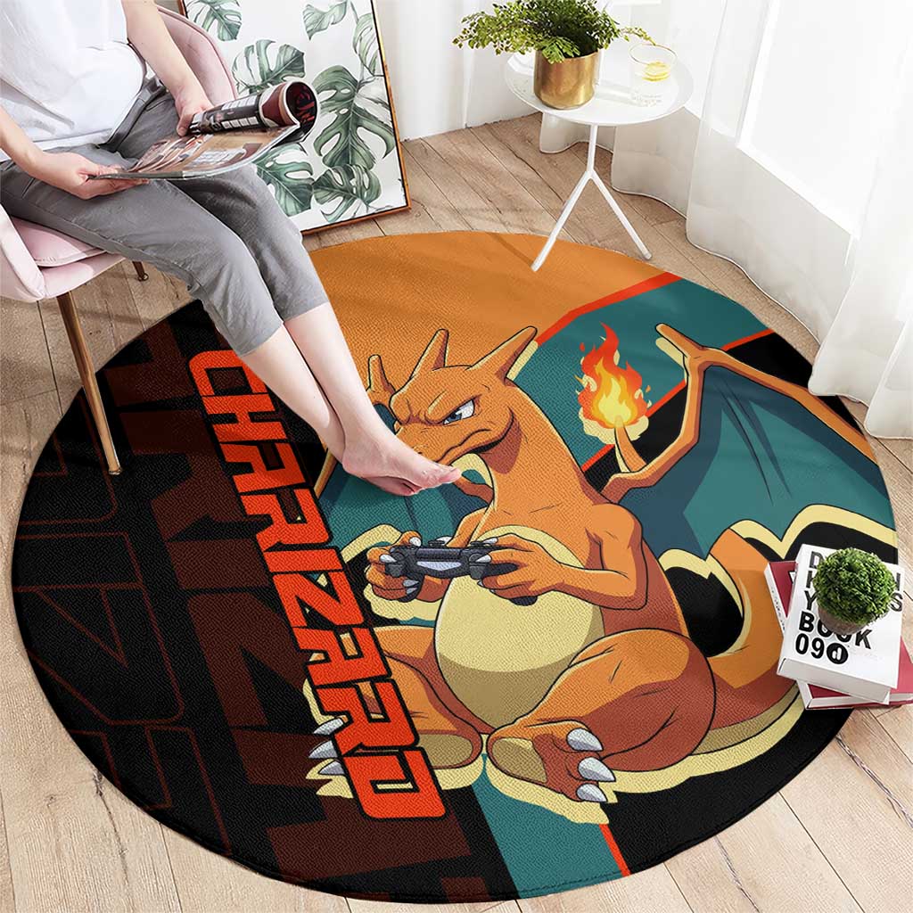 Charizard Poké Round Carpet Retro Anime Gaming Style