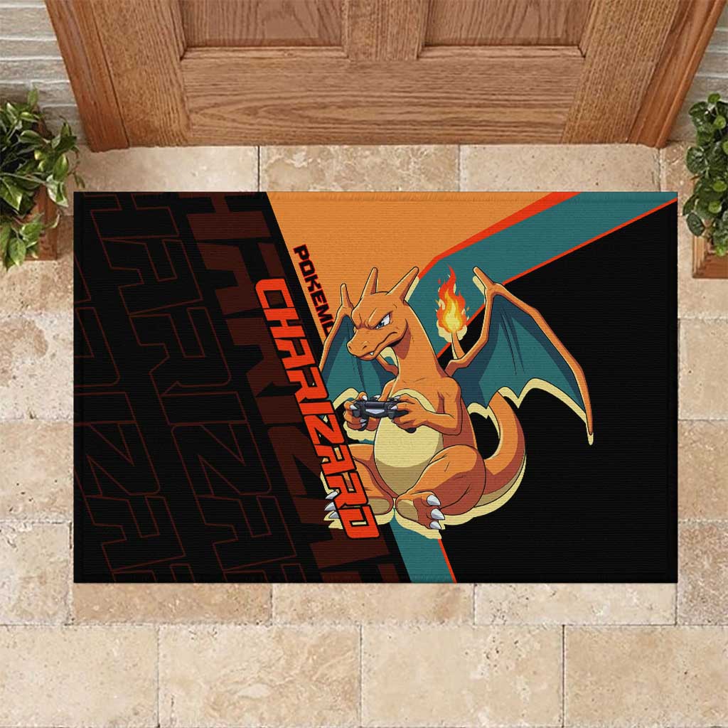 Charizard Poké Rubber Doormat Retro Anime Gaming Style