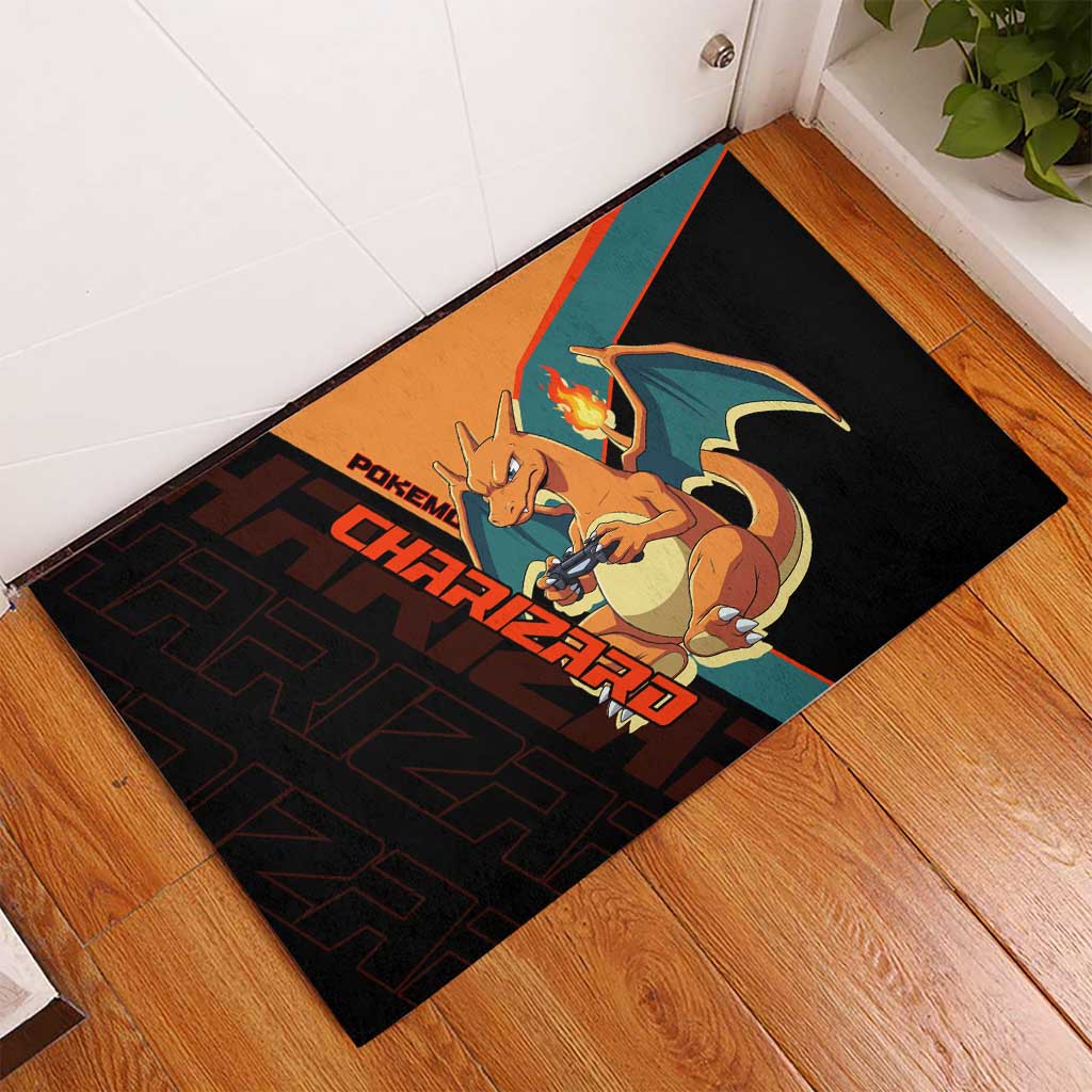 Charizard Poké Rubber Doormat Retro Anime Gaming Style