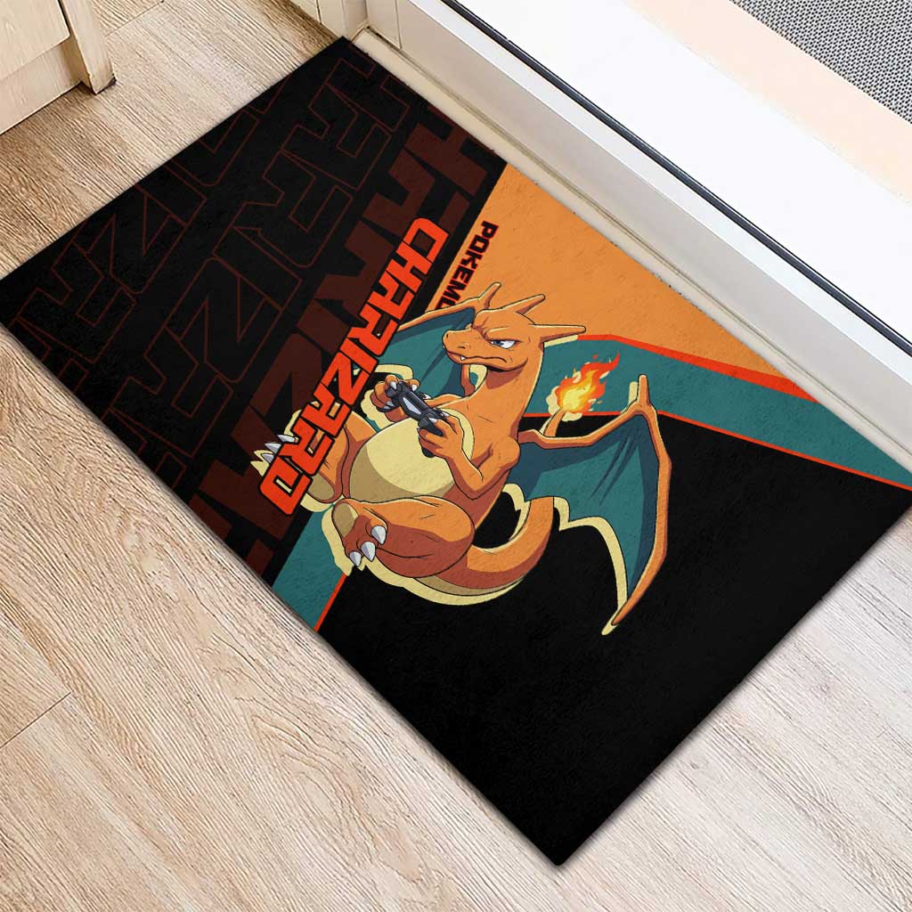 Charizard Poké Rubber Doormat Retro Anime Gaming Style