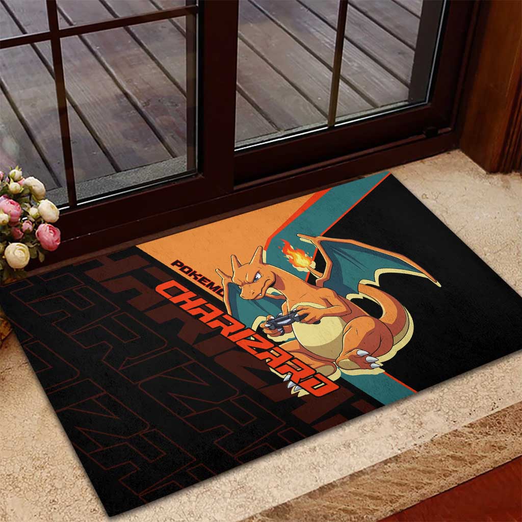 Charizard Poké Rubber Doormat Retro Anime Gaming Style