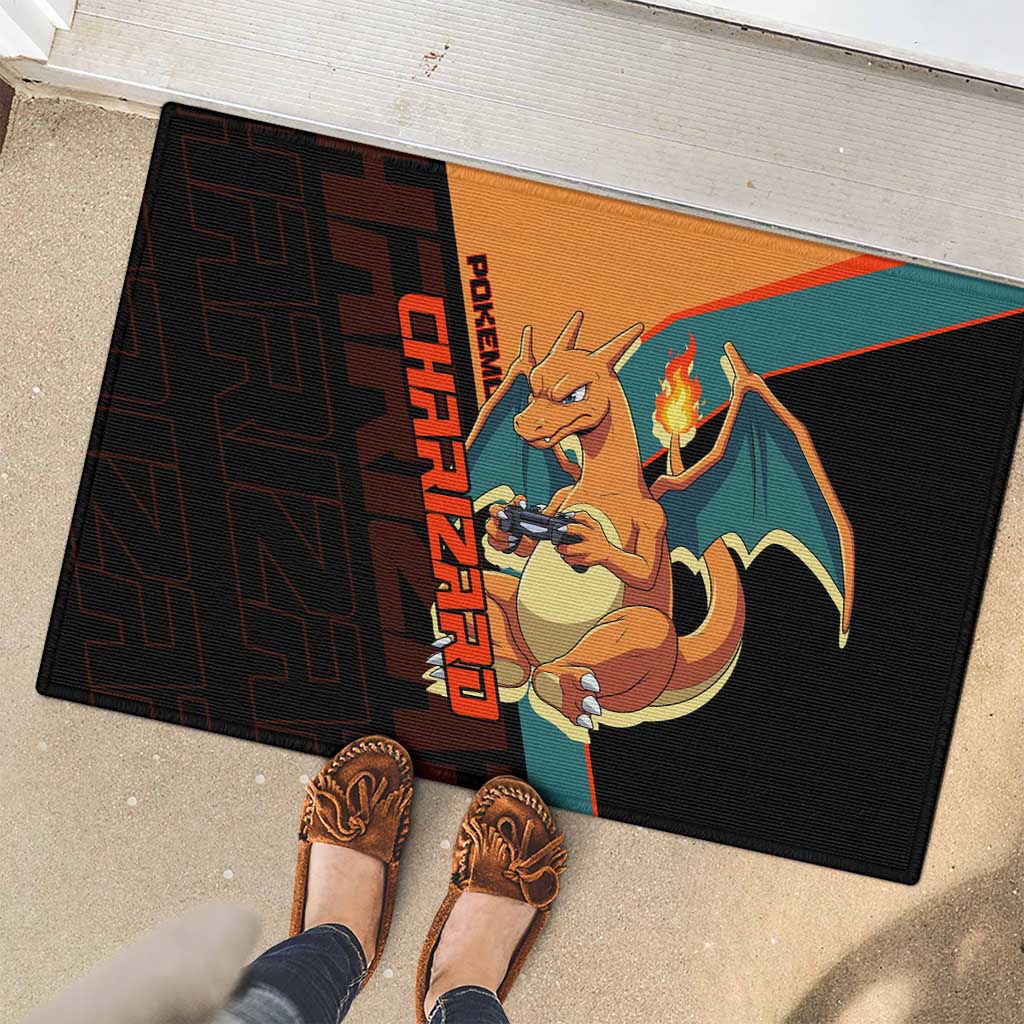Charizard Poké Rubber Doormat Retro Anime Gaming Style