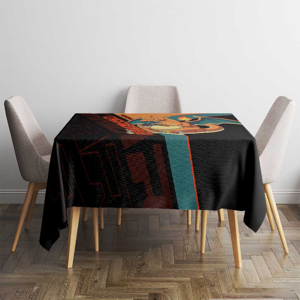 Charizard Poké Tablecloth Retro Anime Gaming Style