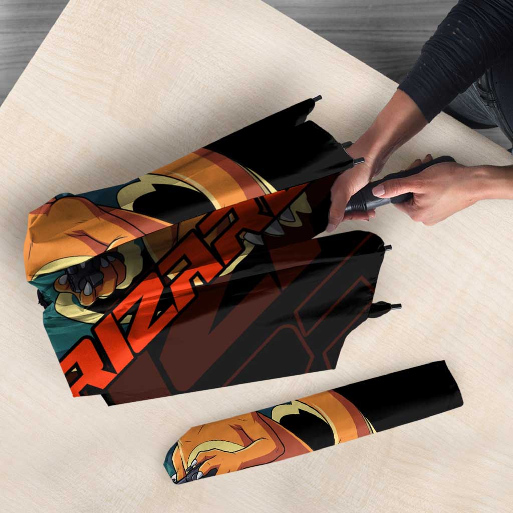 Charizard Poké Umbrella Retro Anime Gaming Style