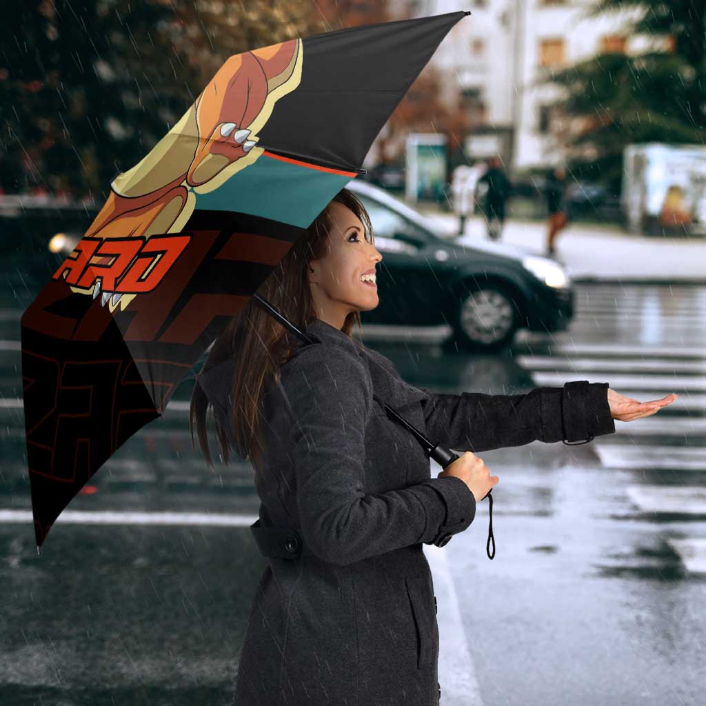 Charizard Poké Umbrella Retro Anime Gaming Style