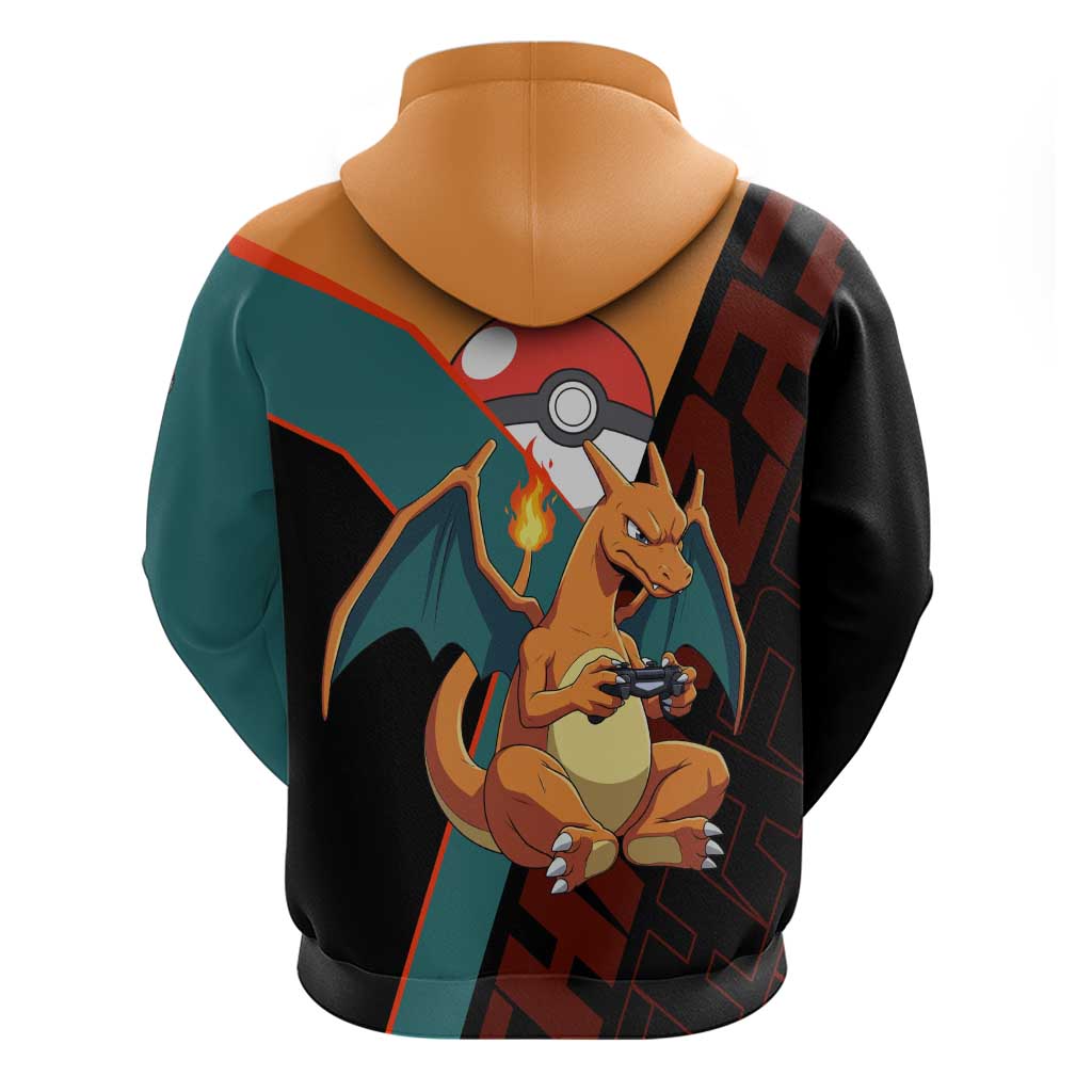 Charizard Poké Zip Hoodie Retro Anime Gaming Style