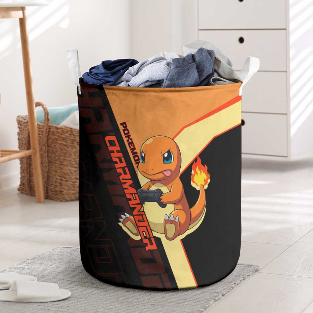 Charmander Poké Laundry Basket Playful Retro Anime Style