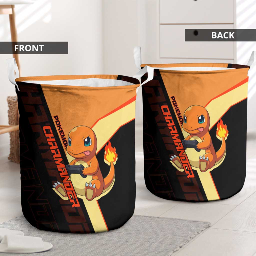 Charmander Poké Laundry Basket Playful Retro Anime Style