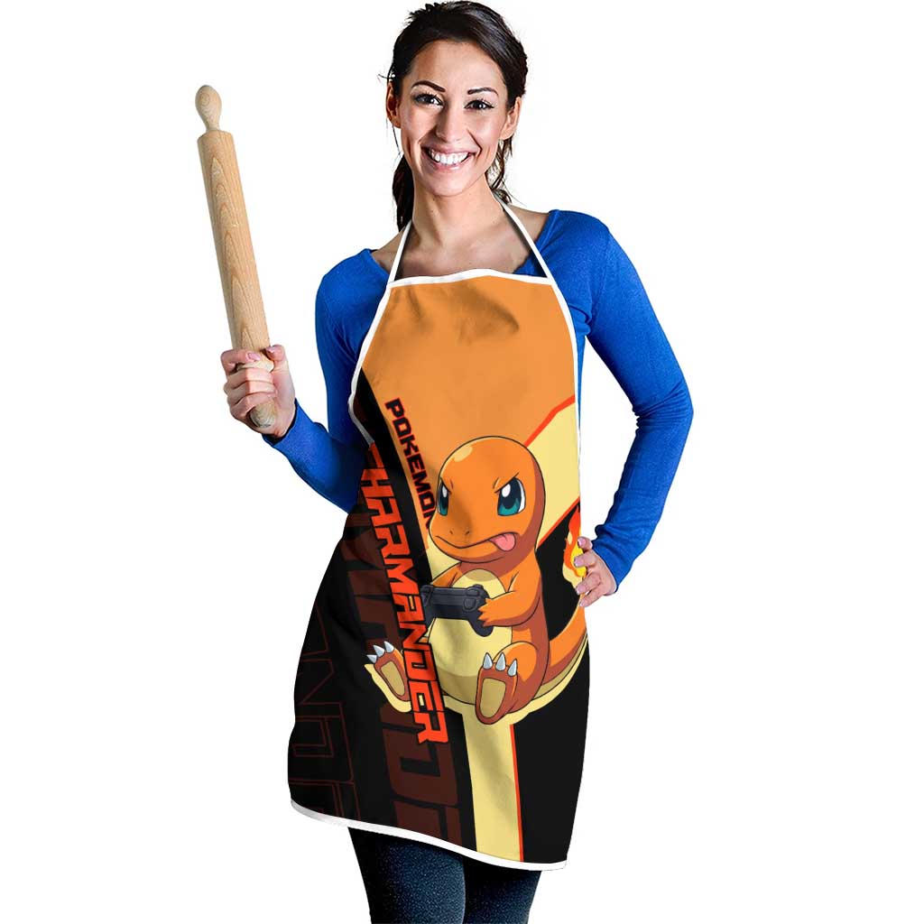 Charmander Poké Apron Playful Retro Anime Style