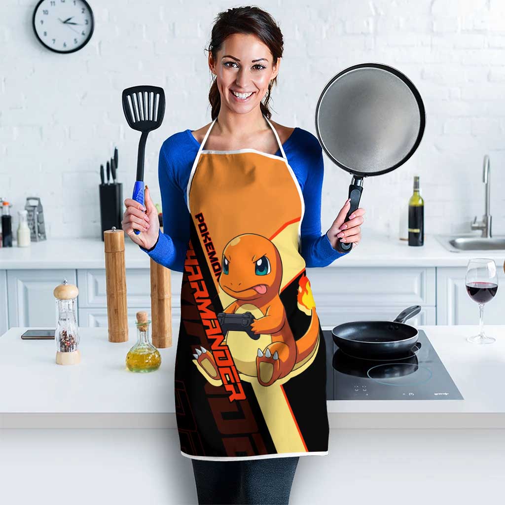 Charmander Poké Apron Playful Retro Anime Style
