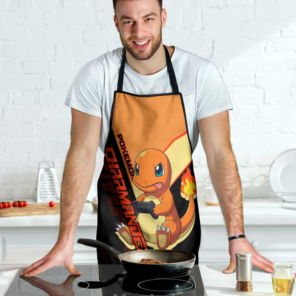 Charmander Poké Apron Playful Retro Anime Style