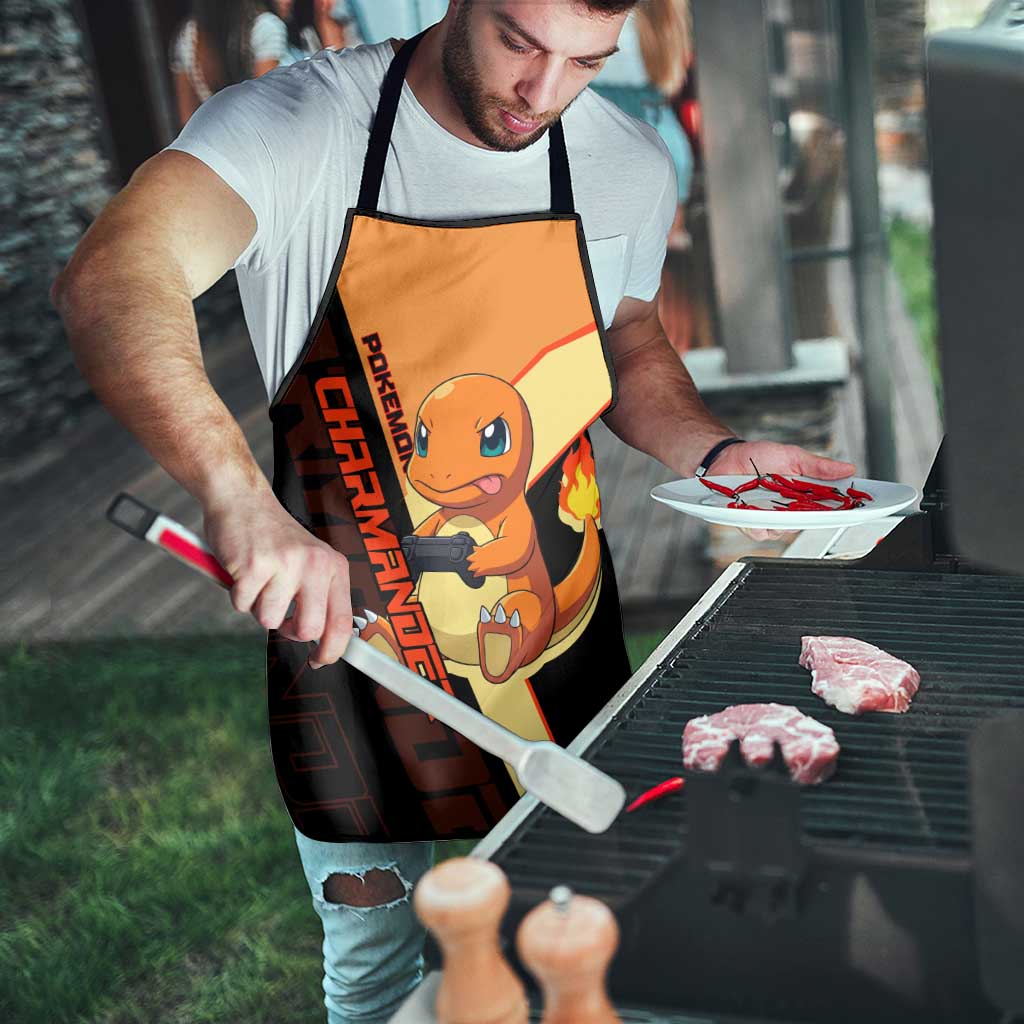 Charmander Poké Apron Playful Retro Anime Style