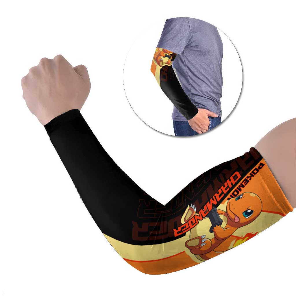 Charmander Poké Arm Sleeves Playful Retro Anime Style