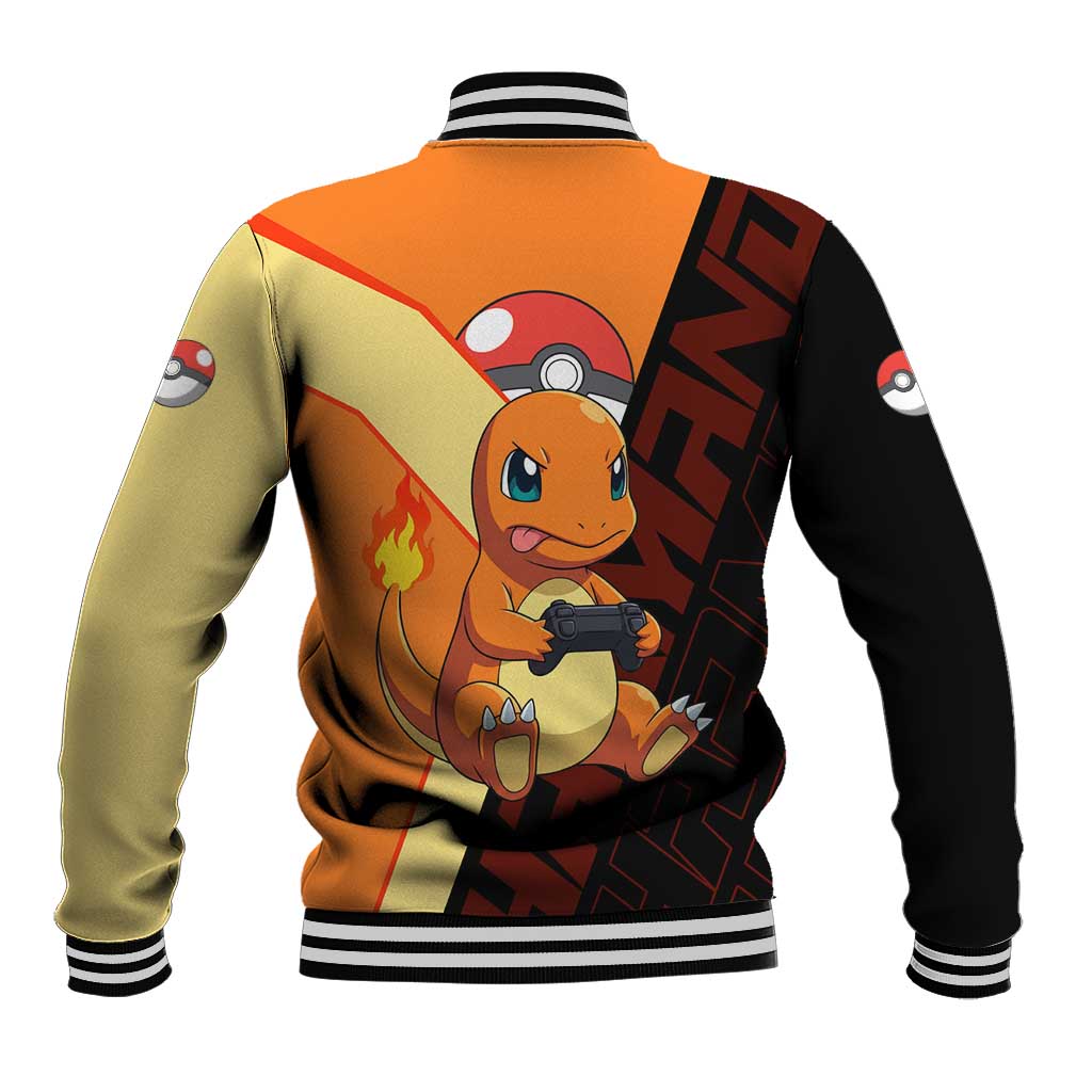 Charmander Poké Baseball Jacket Playful Retro Anime Style