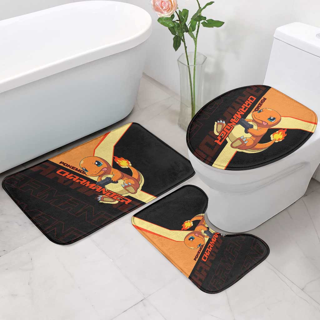 Charmander Poké Bathroom Set Playful Retro Anime Style