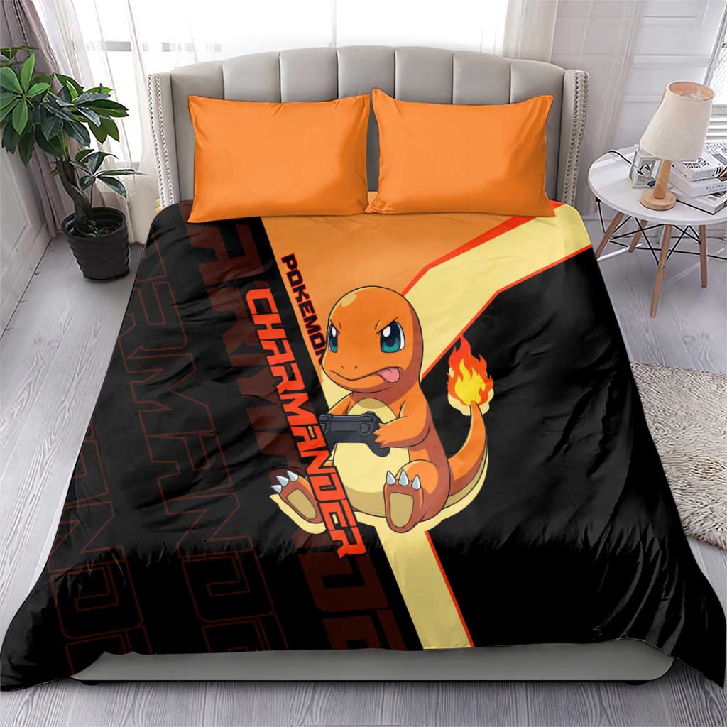 Charmander Poké Bedding Set Playful Retro Anime Style