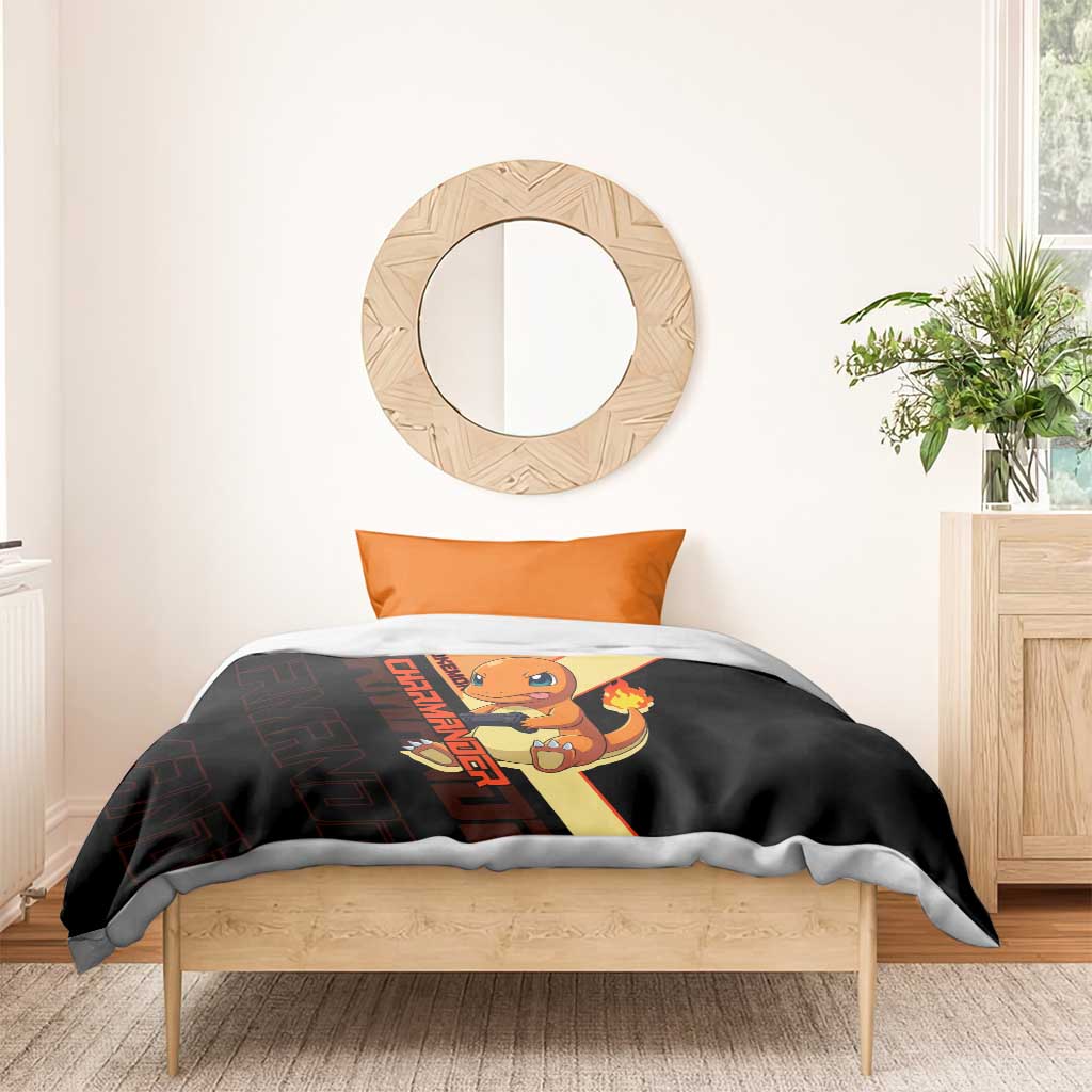 Charmander Poké Bedding Set Playful Retro Anime Style