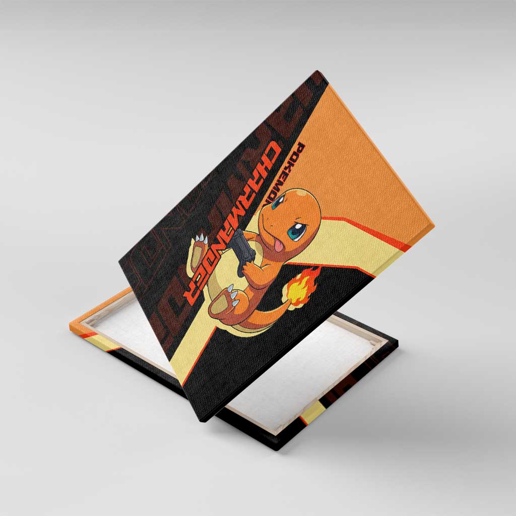 Charmander Poké Canvas Wall Art Playful Retro Anime Style