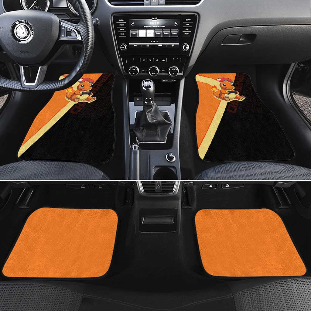 Charmander Poké Car Mats Playful Retro Anime Style