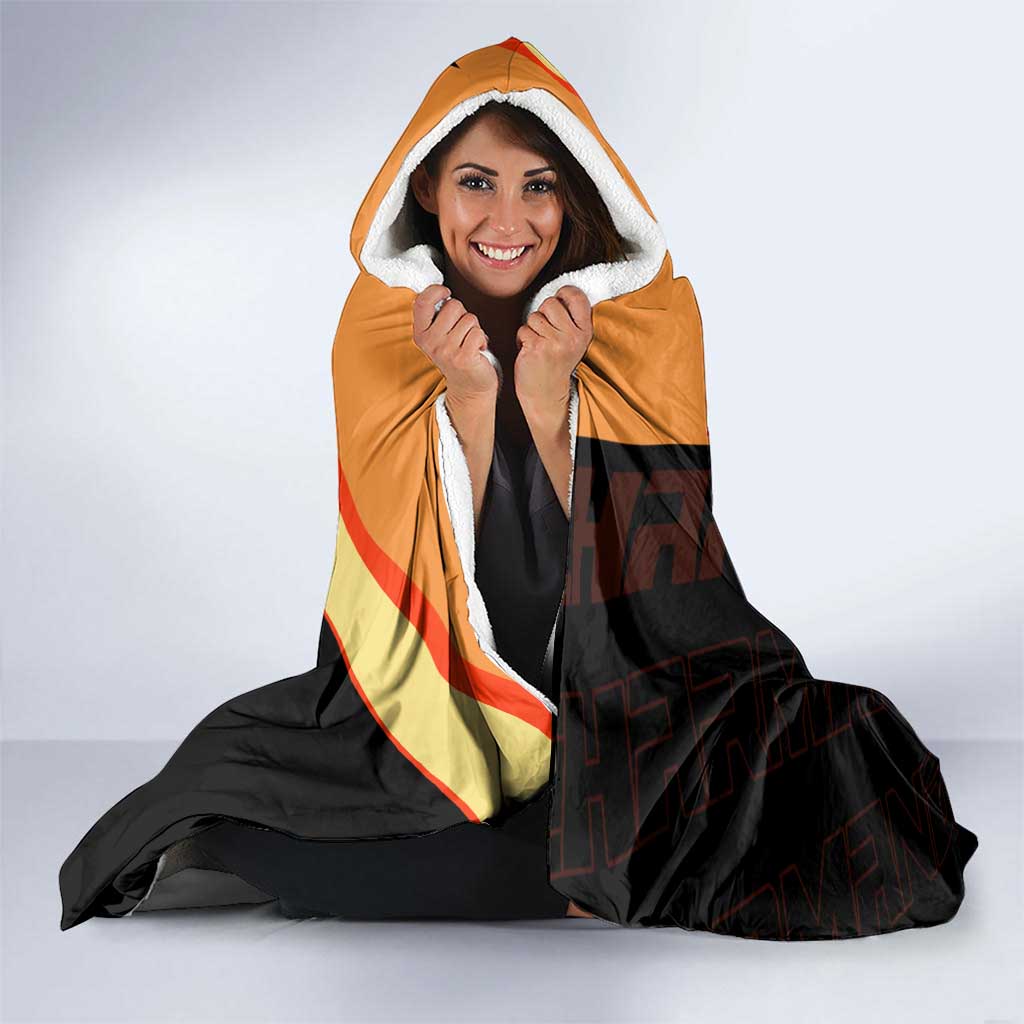 Charmander Poké Hooded Blanket Playful Retro Anime Style