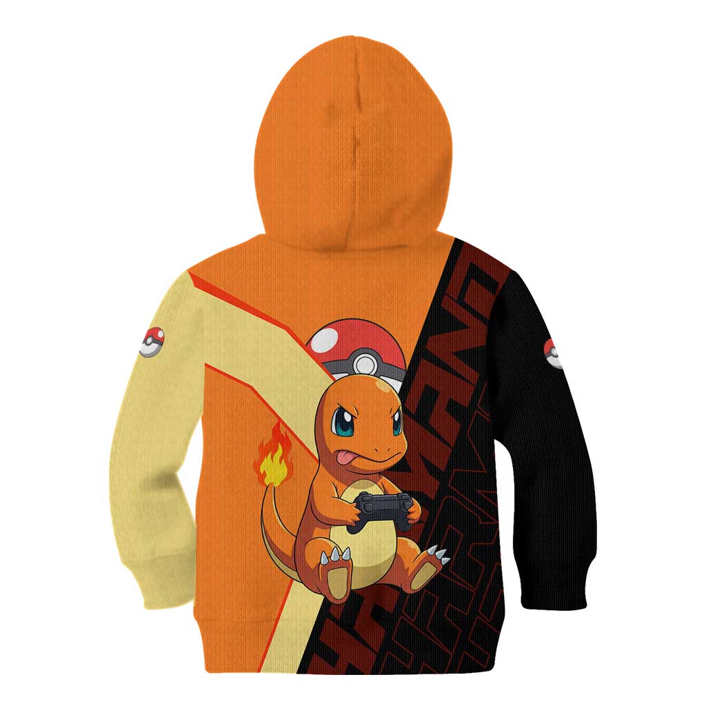 Charmander Poké Kid Hoodie Playful Retro Anime Style