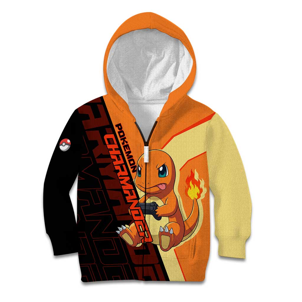 Charmander Poké Kid Hoodie Playful Retro Anime Style