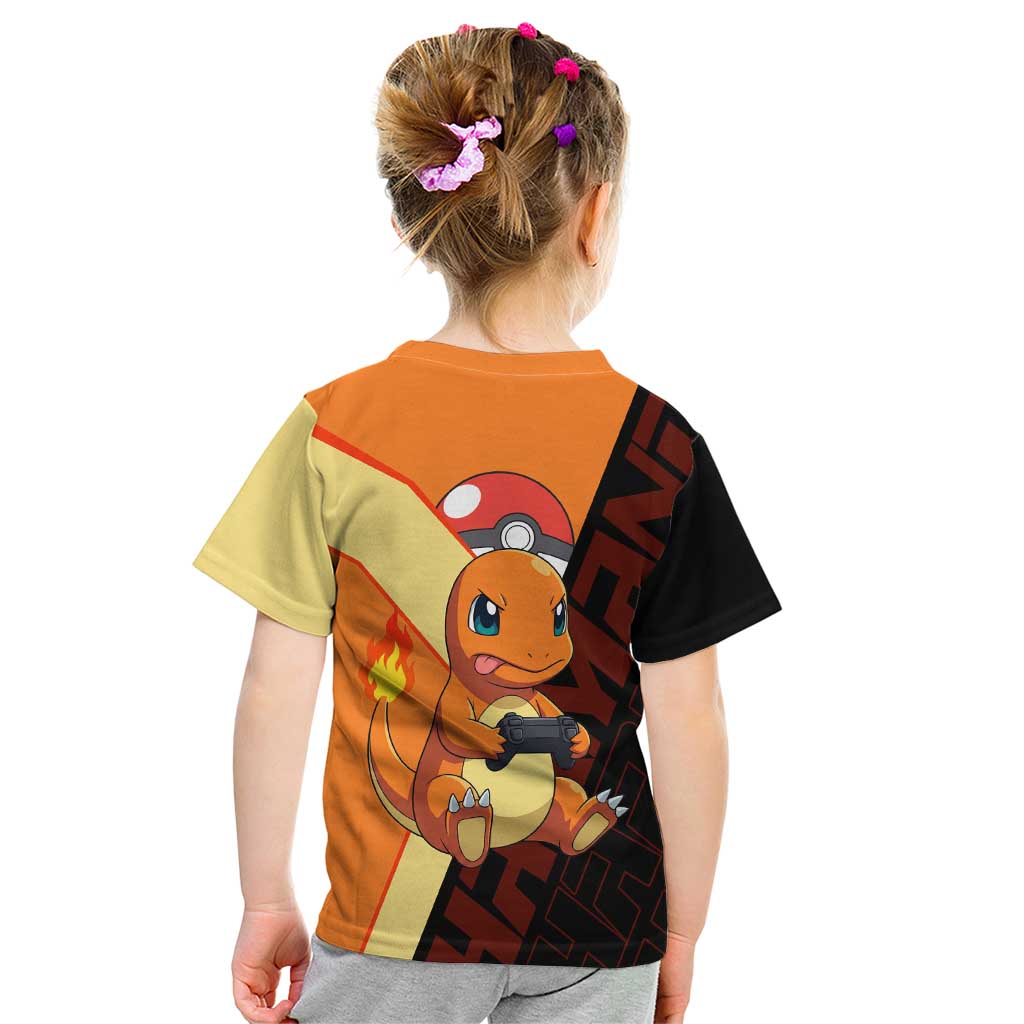 Charmander Poké Kid T Shirt Playful Retro Anime Style