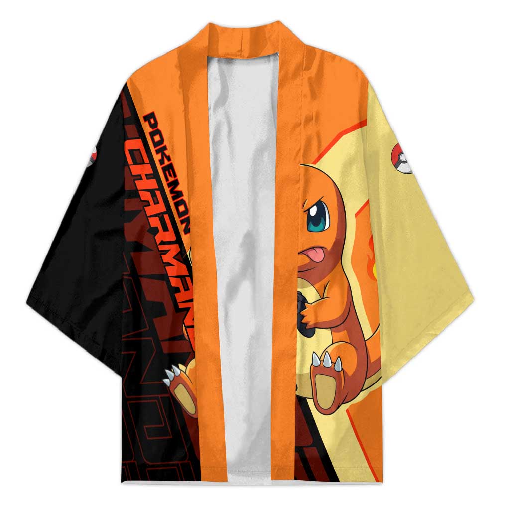 Charmander Poké Kimono Playful Retro Anime Style