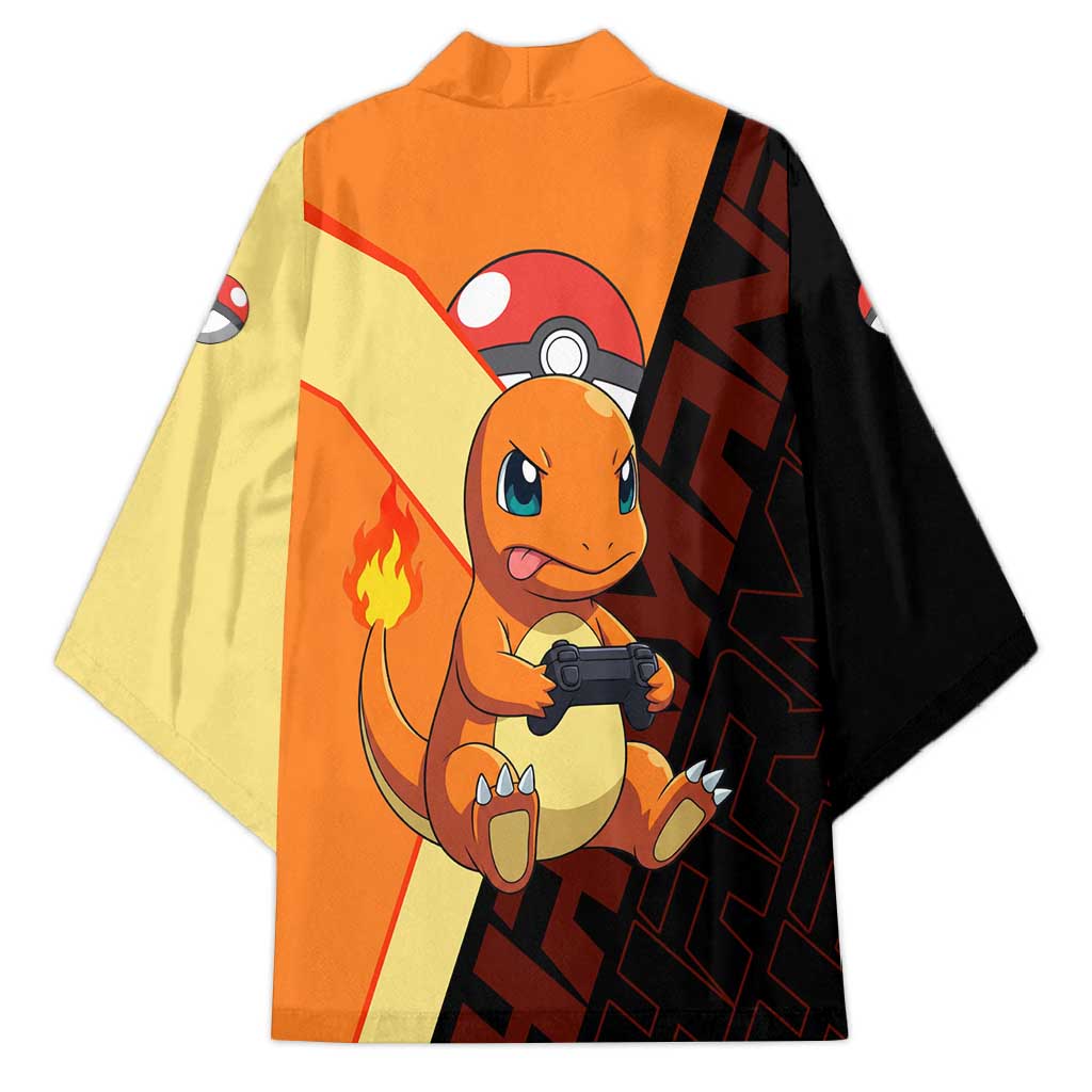 Charmander Poké Kimono Playful Retro Anime Style