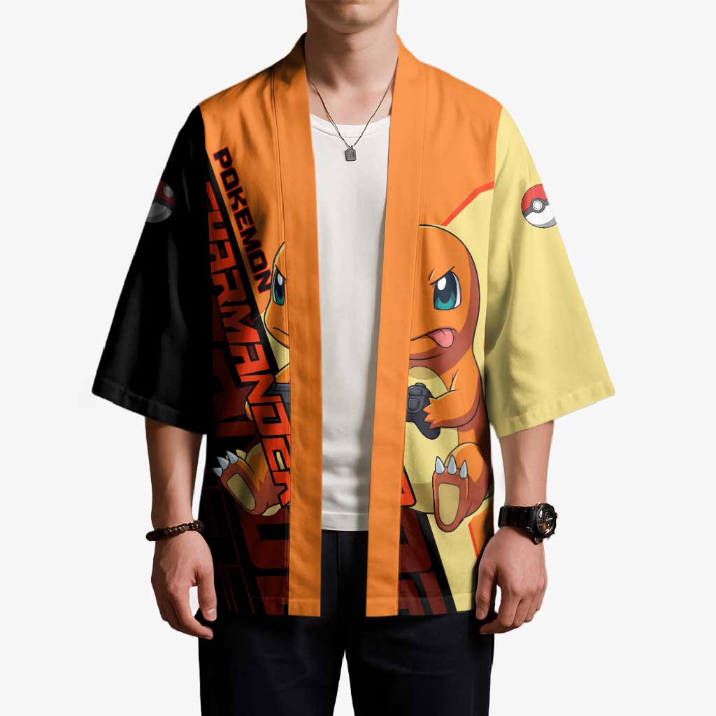 Charmander Poké Kimono Playful Retro Anime Style