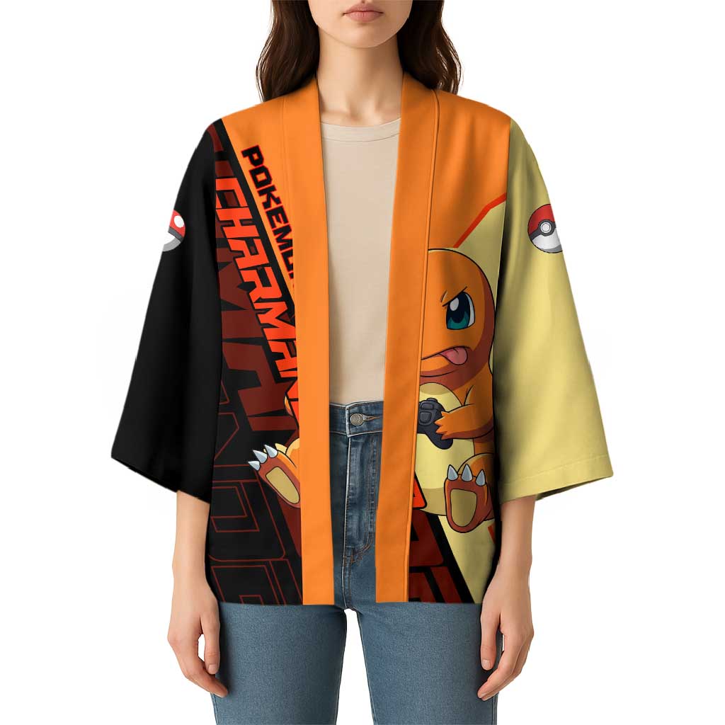 Charmander Poké Kimono Playful Retro Anime Style