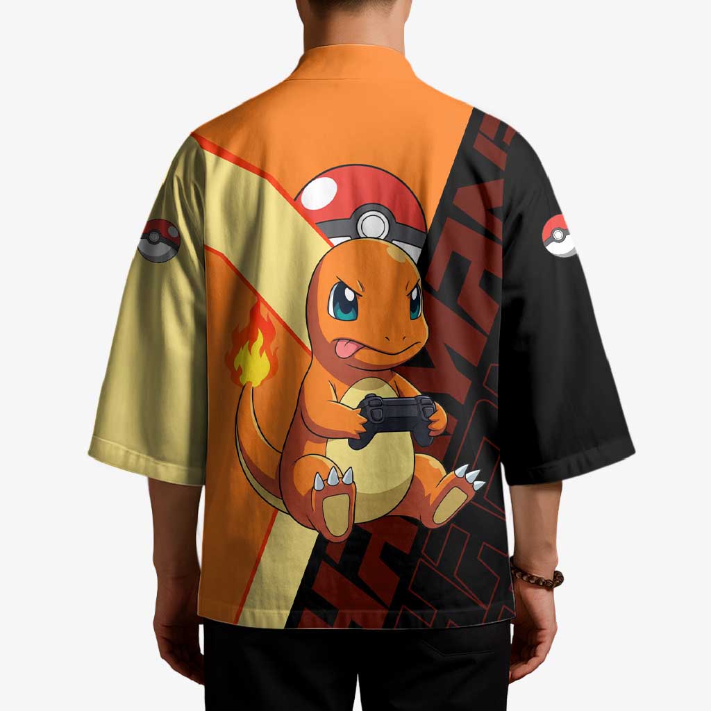 Charmander Poké Kimono Playful Retro Anime Style